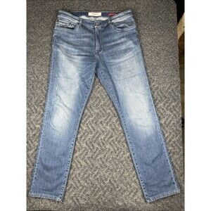 TELERIA ZED Jeans Men Sz 36x32 Slim Blue Cobra 19A Stretch Made In Italy Denim